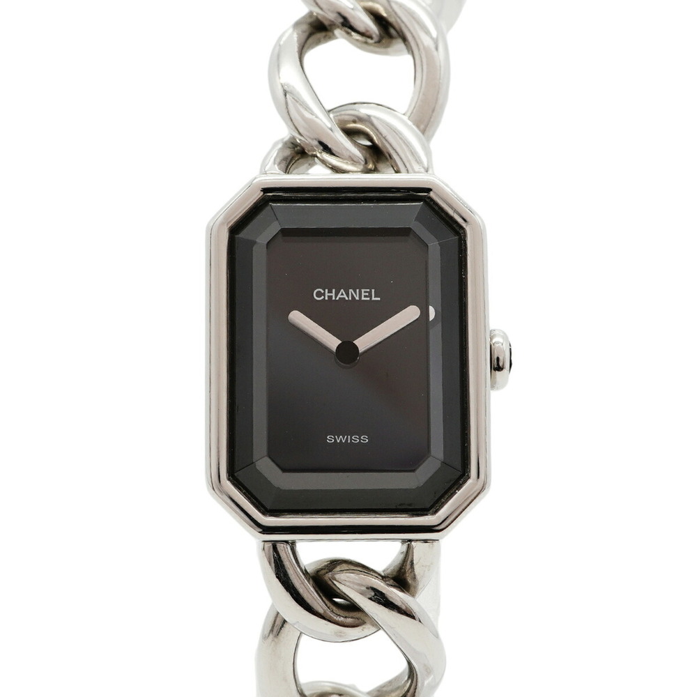 Chanel Première L Chain H0452 Black Dial Women's Watch